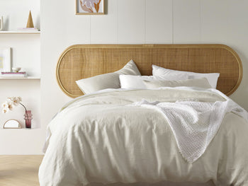 Stonewashed French Linen Quilt Cover Set Range Natural