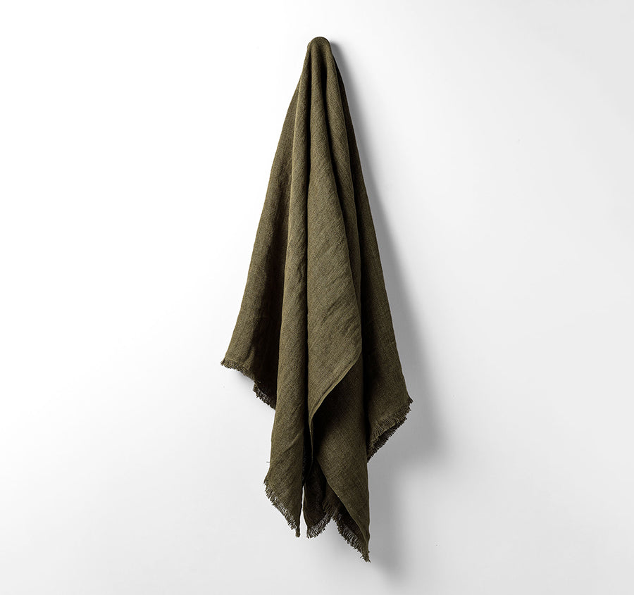 Arles 130x170cm Throw Rug Khaki
