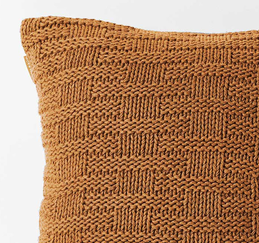 Basket Weave 50x50cm Filled Cushion Bronze