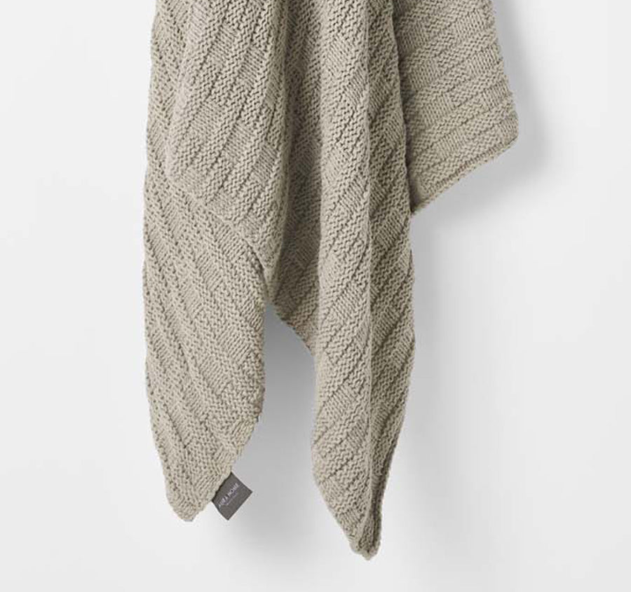 Basket Weave 130x180cm Throw Feather