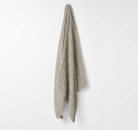 Basket Weave 130x180cm Throw Feather