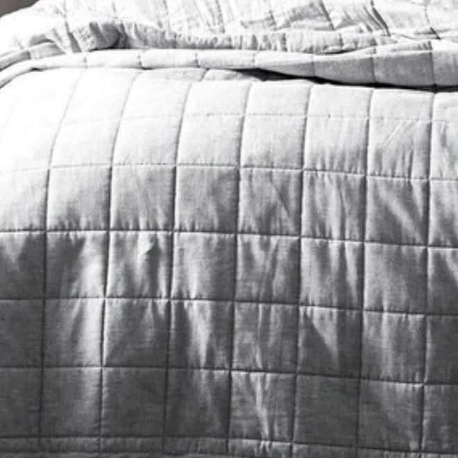 Chambray Bed Cover Dove