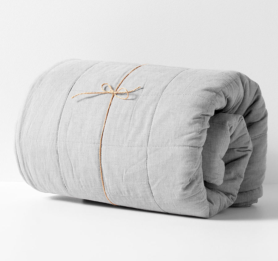 Chambray Bed Cover Dove