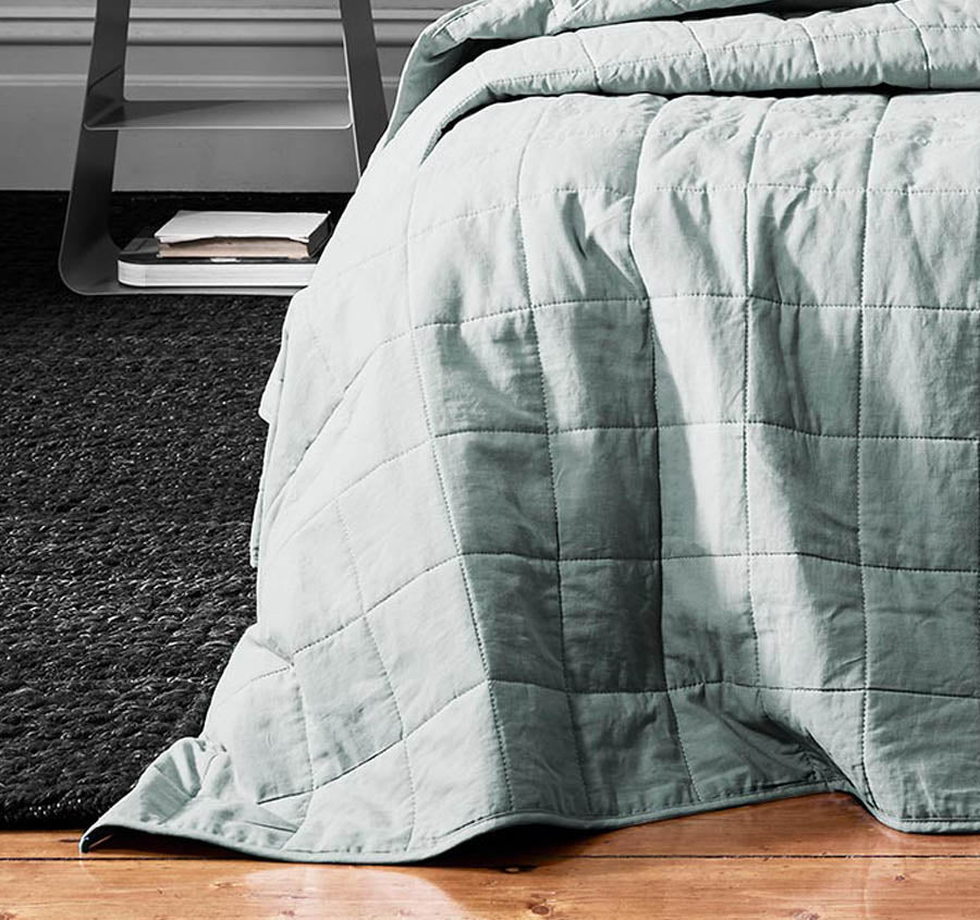 Chambray Bed Cover Mineral