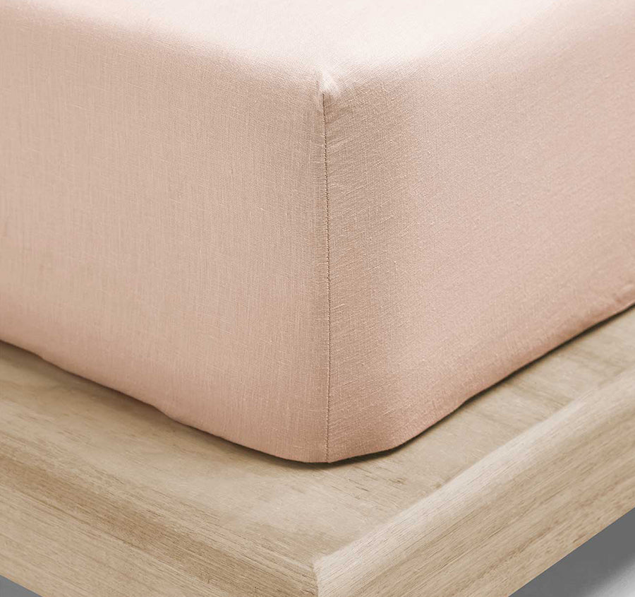 Emile Fitted or Flat Sheet Range Blush