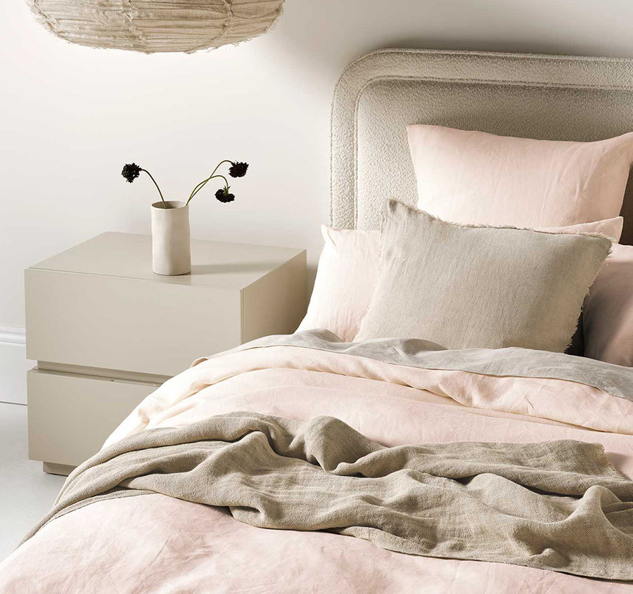 Emile Quilt Cover Range Blush
