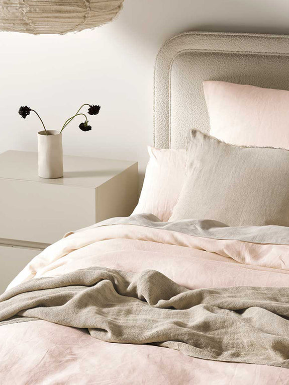Emile Quilt Cover Range Blush