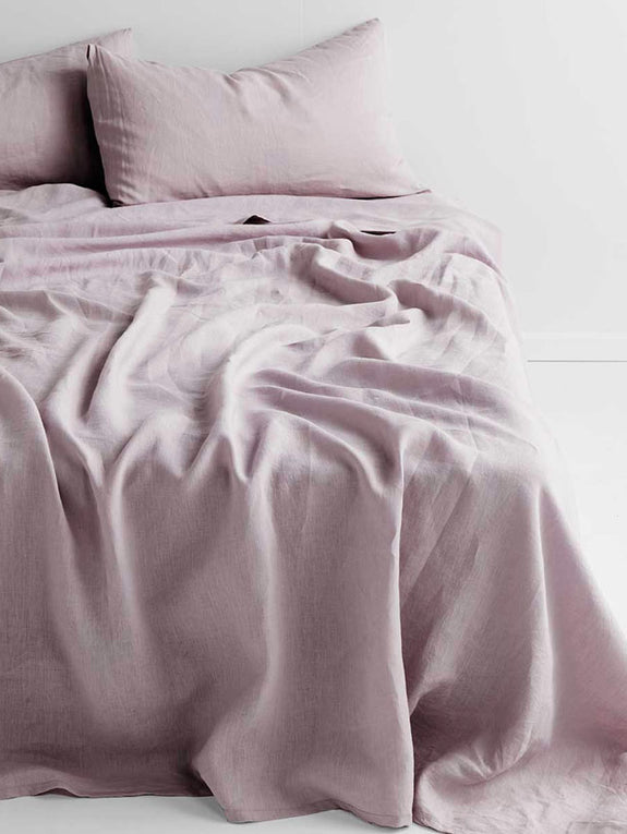 Emile Fitted or Flat Sheet Range Burnished Lilac