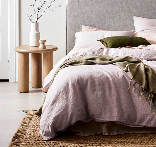 Emile Quilt Cover Range Burnished Lilac