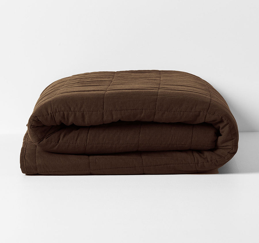 Emile Coverlet Range Chocolate