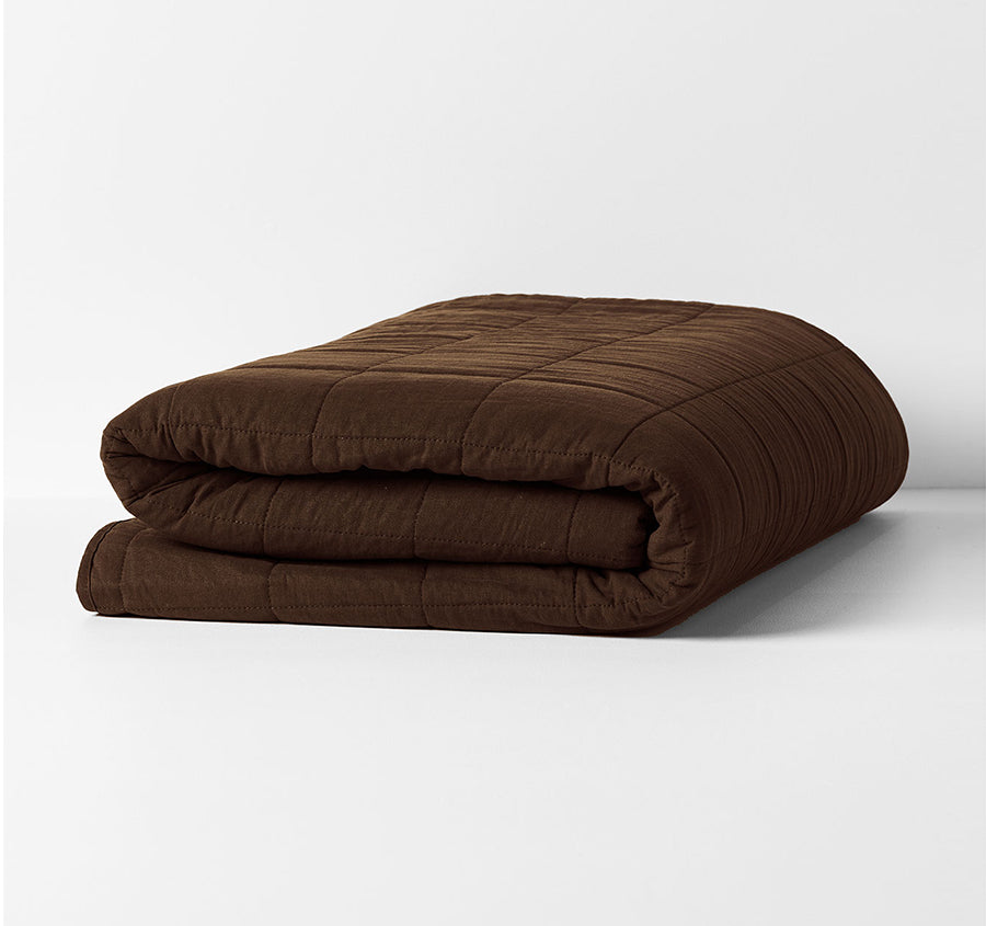 Emile Coverlet Range Chocolate