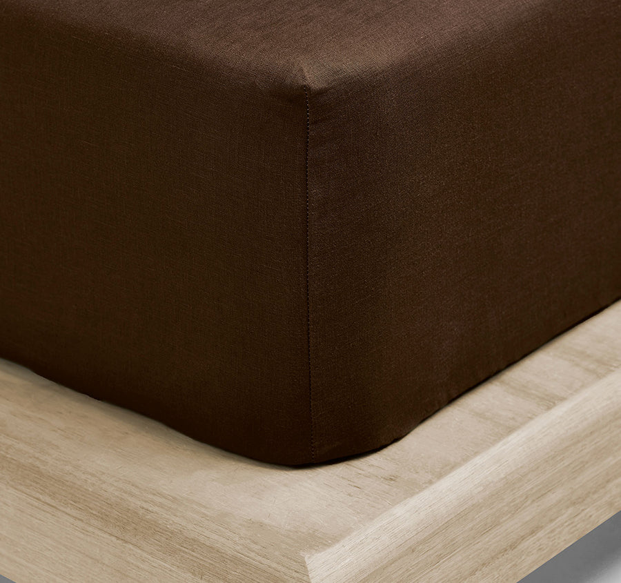 Emile Fitted or Flat Sheet Range Chocolate