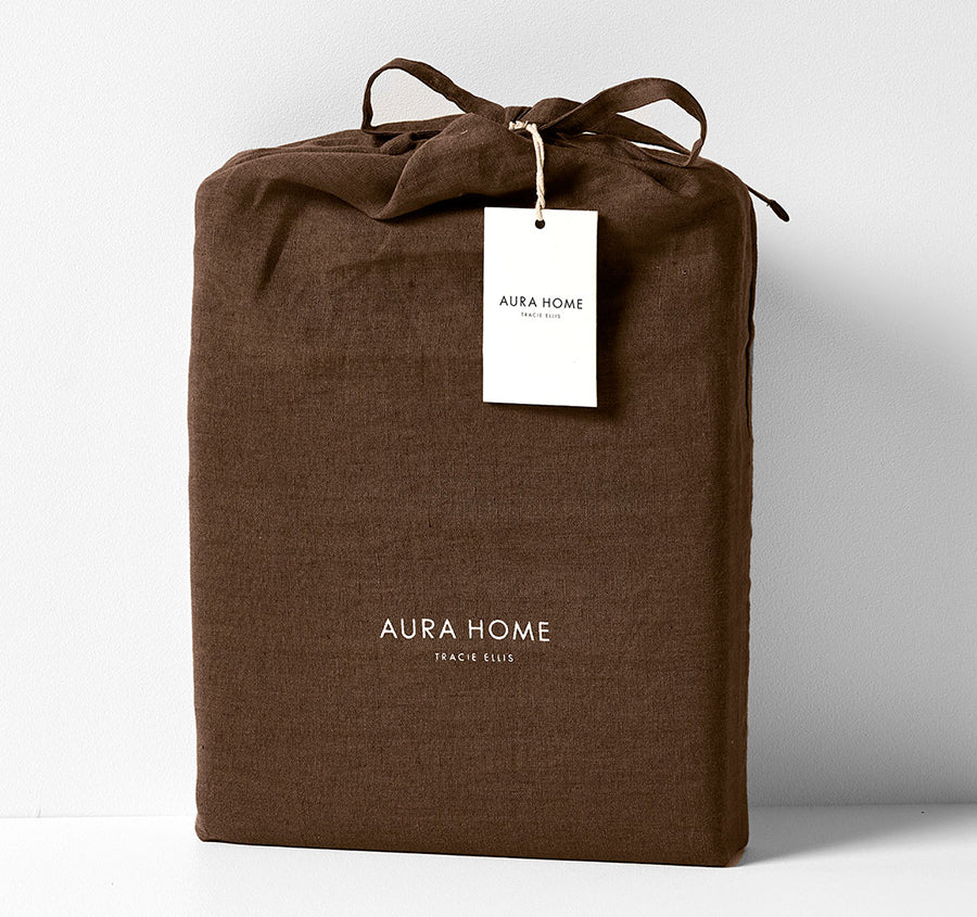 Emile Fitted or Flat Sheet Range Chocolate