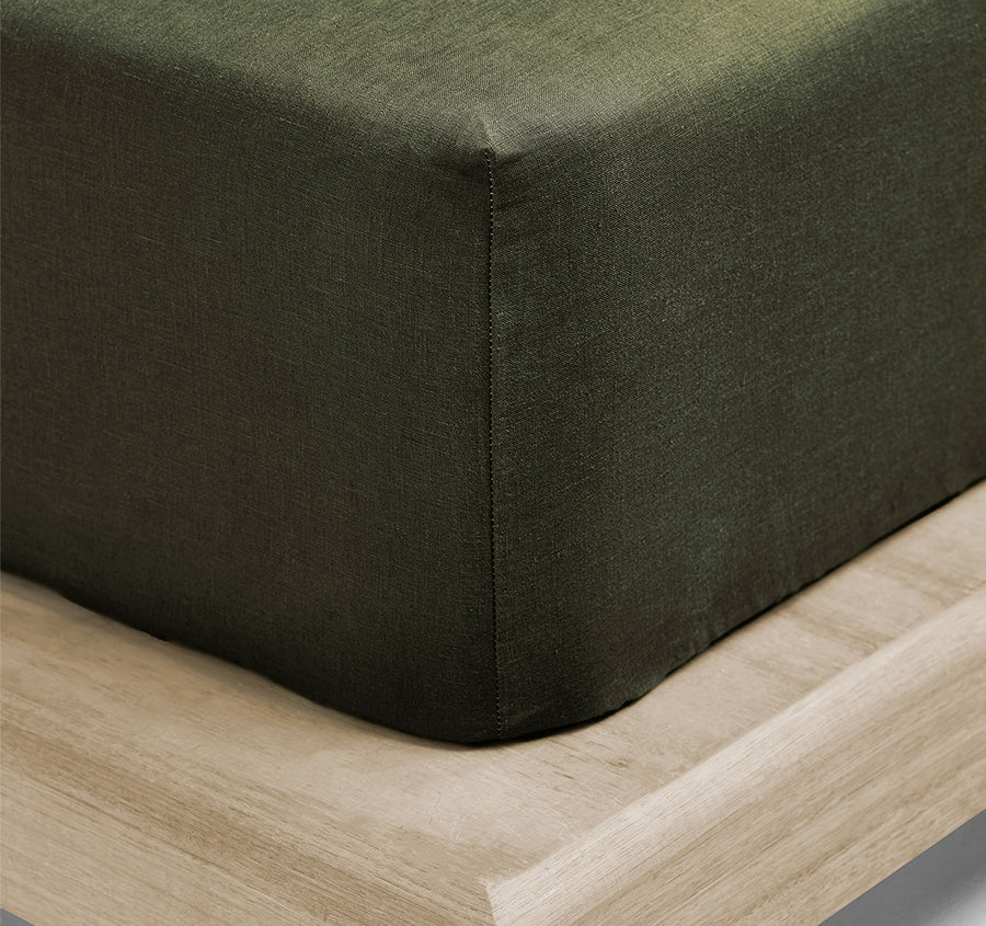 Emile Fitted or Flat Sheet Range Khaki