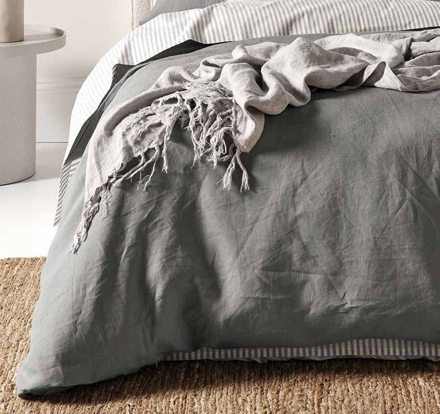 Emile Quilt Cover Range Smoke