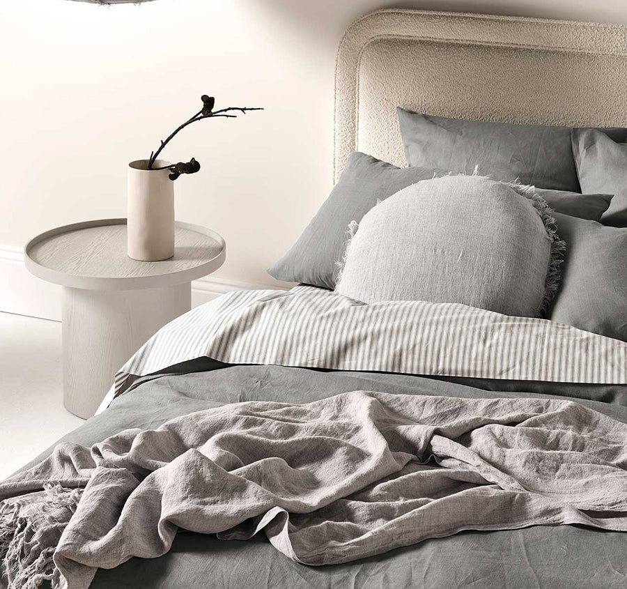 Emile Quilt Cover Range Smoke