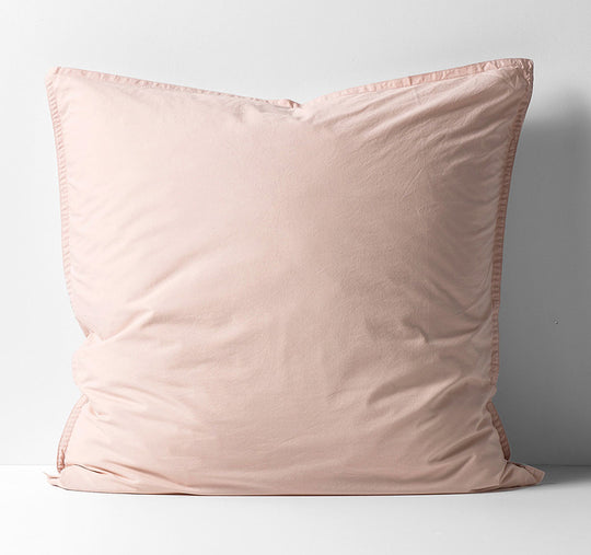 Evie Organic Cotton European Pillowcase Blush Pink