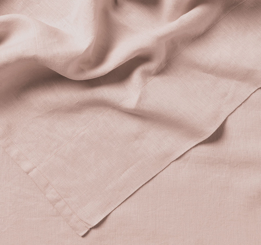 Evie Organic Cotton Sheet Set Range Blush Pink