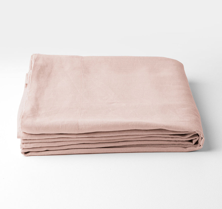 Evie Organic Cotton Sheet Set Range Blush Pink