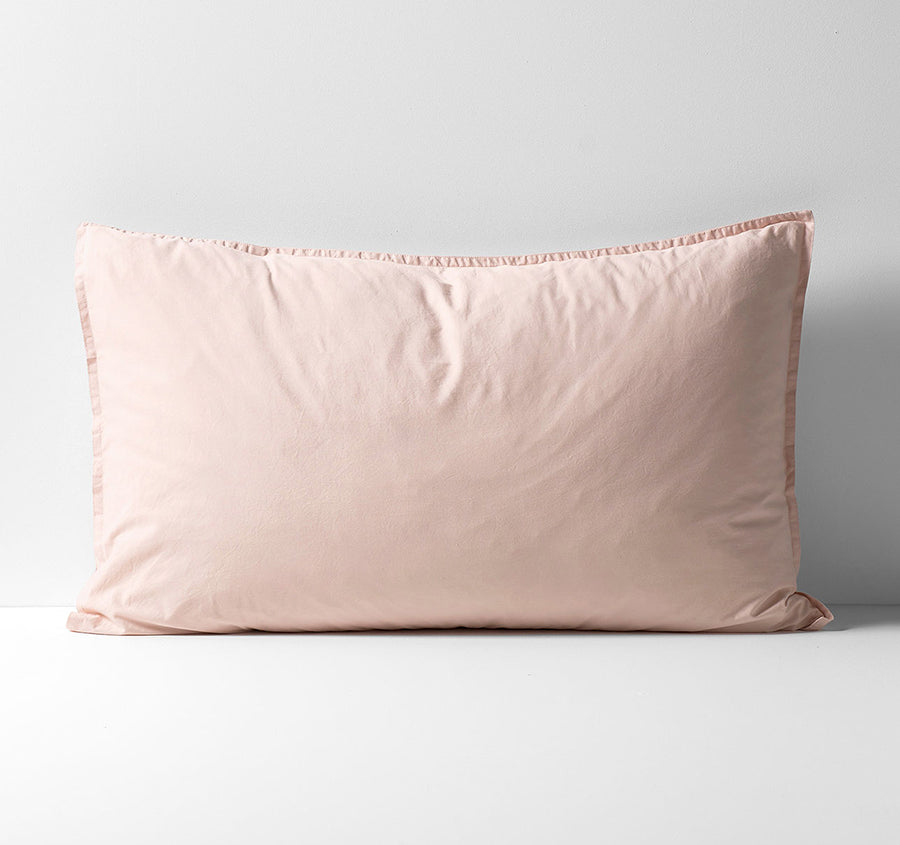 Evie Organic Cotton Standard Pillowcase Blush Pink