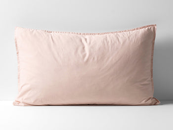 Evie Organic Cotton Standard Pillowcase Blush Pink