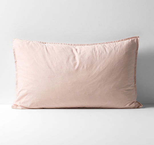 Evie Organic Cotton Standard Pillowcase Blush Pink