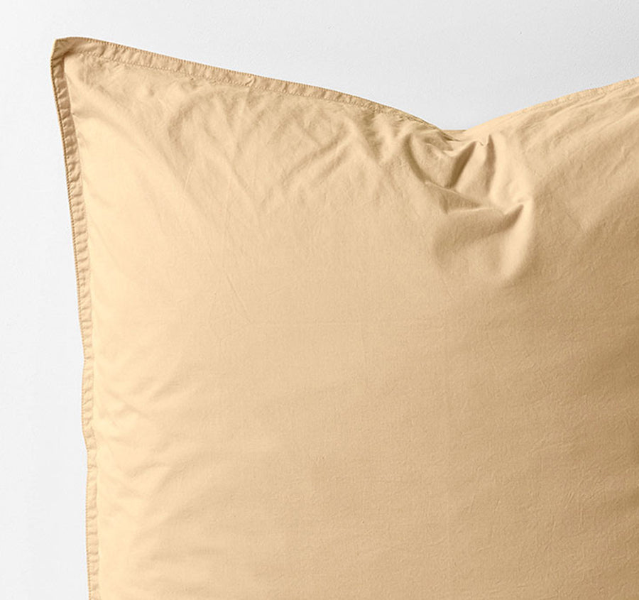 Evie Organic Cotton European Pillowcase Caramel