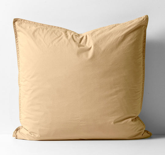 Evie Organic Cotton European Pillowcase Caramel