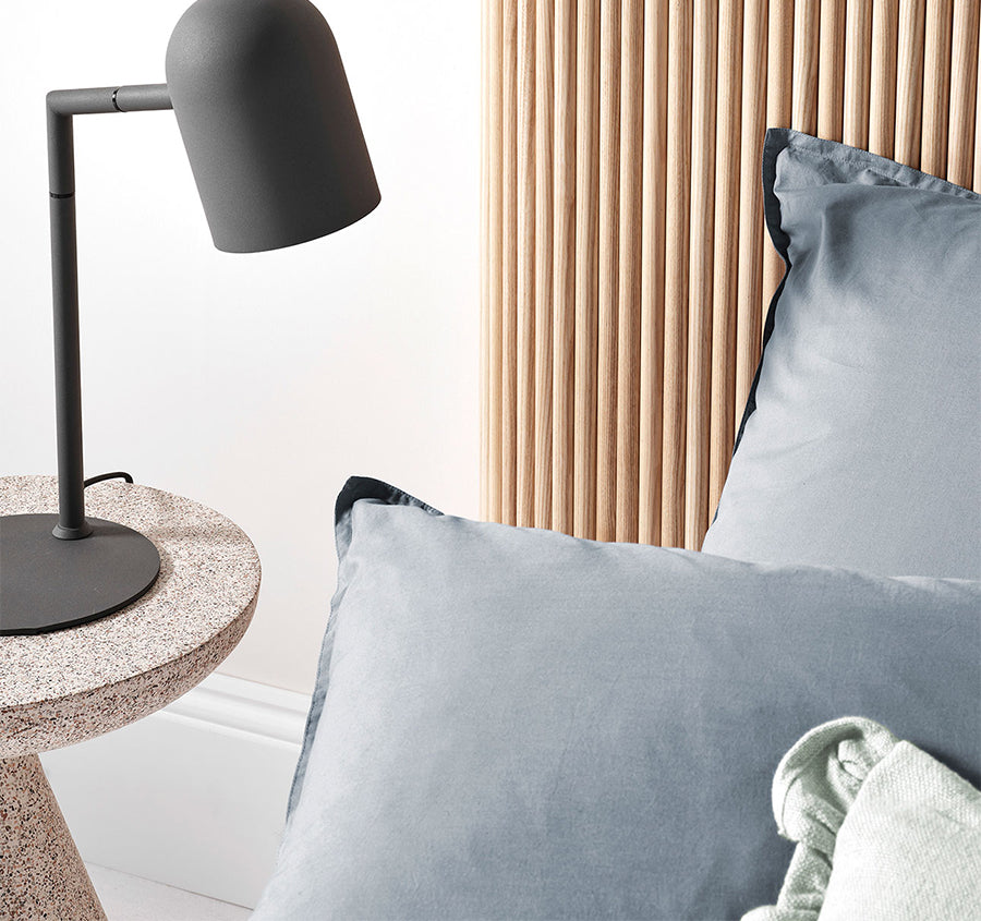 Evie Organic Cotton Quilt Cover Range Denim