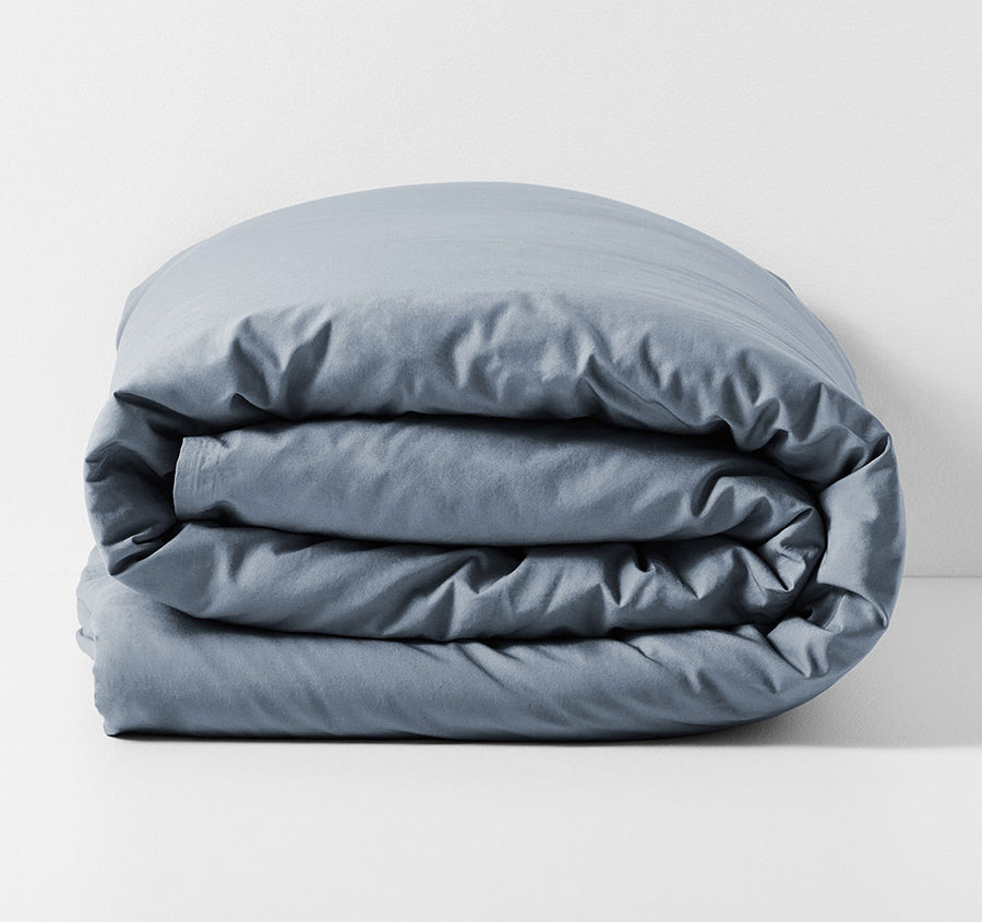 Evie Organic Cotton Quilt Cover Range Denim