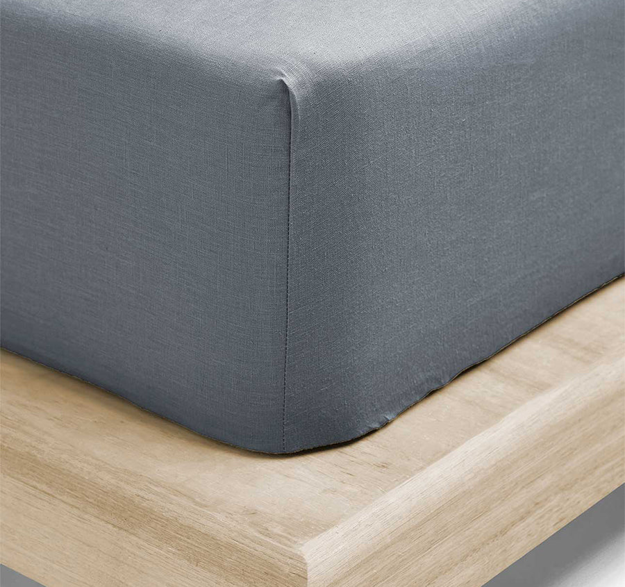 Evie Organic Cotton Sheet Set Range Denim