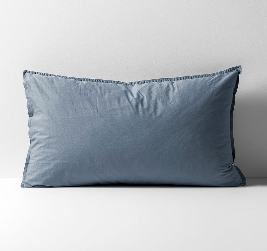 Evie Organic Cotton Standard Pillowcase Denim