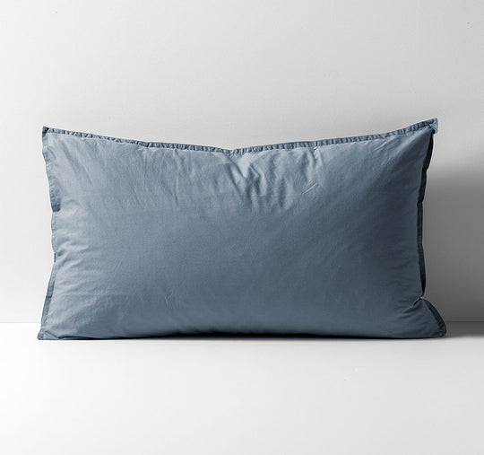 Evie Organic Cotton Standard Pillowcase Denim