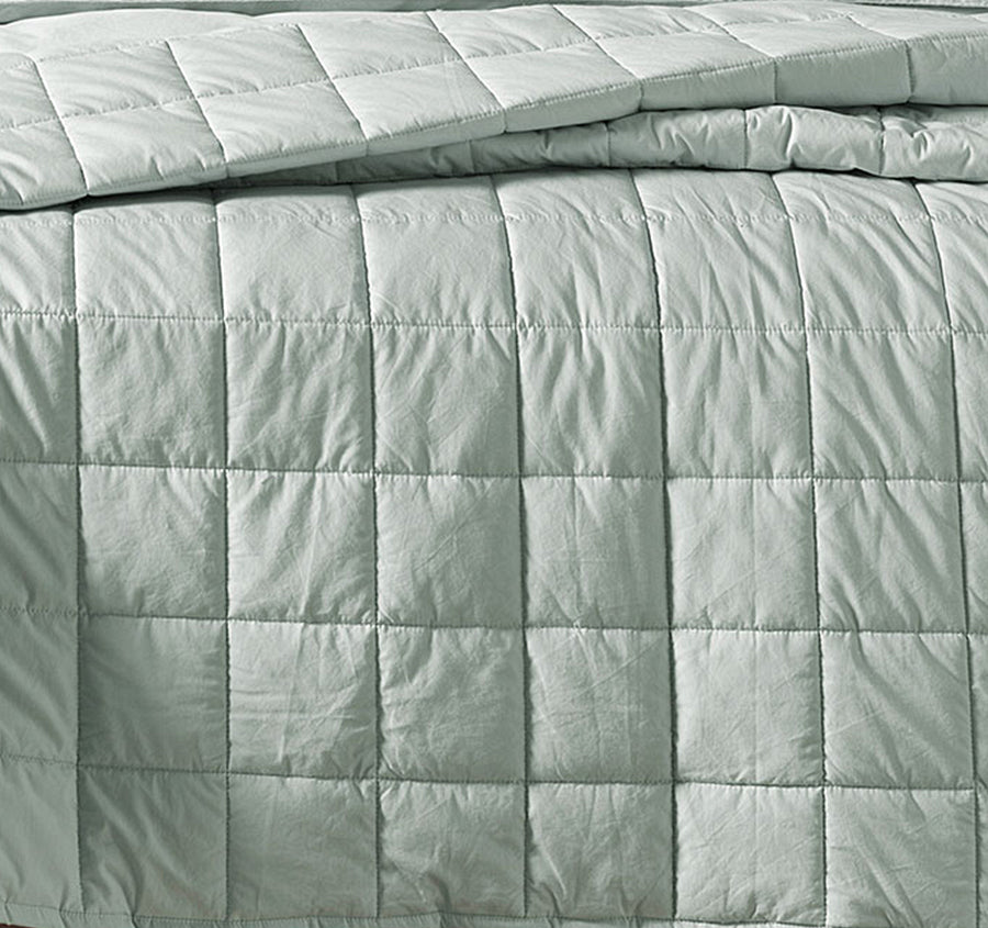 Evie Organic Cotton Coverlet Mist