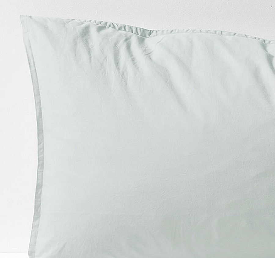 Evie Organic Cotton Standard Pillowcase Mist