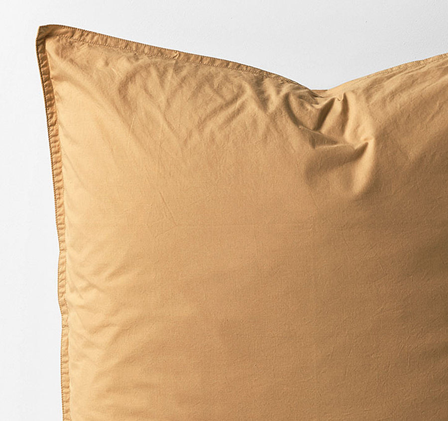Evie Organic Cotton European Pillowcase Toasted Pecan