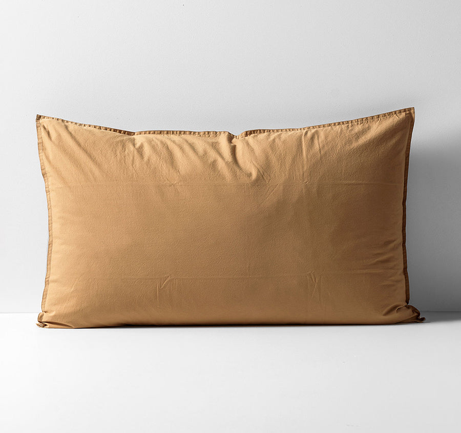 Evie Organic Cotton Standard Pillowcase Toasted Pecan