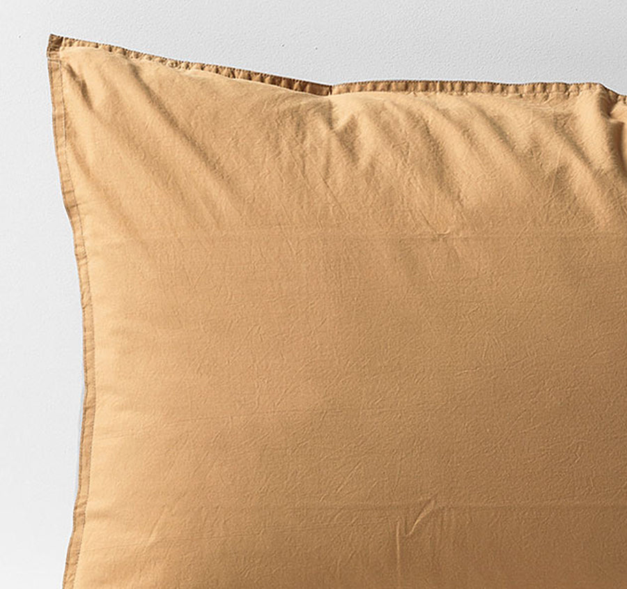 Evie Organic Cotton Standard Pillowcase Toasted Pecan