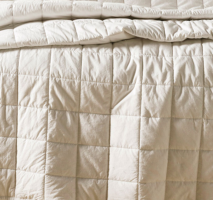 Evie Organic Cotton Coverlet White