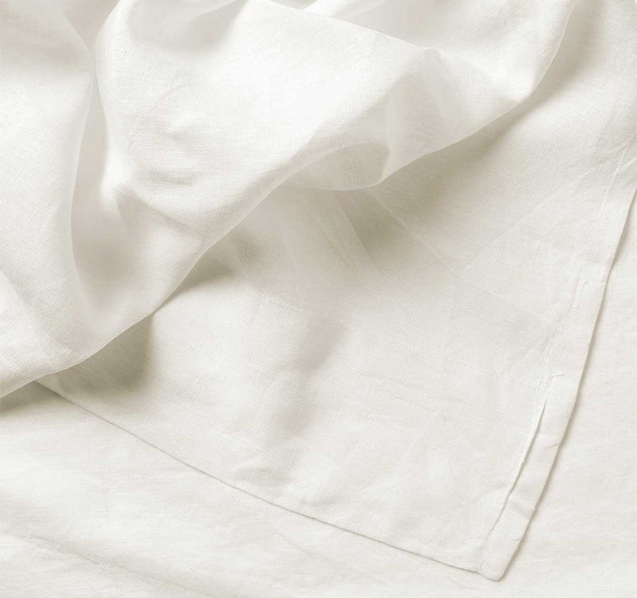 Evie Organic Cotton Sheet Set Range White