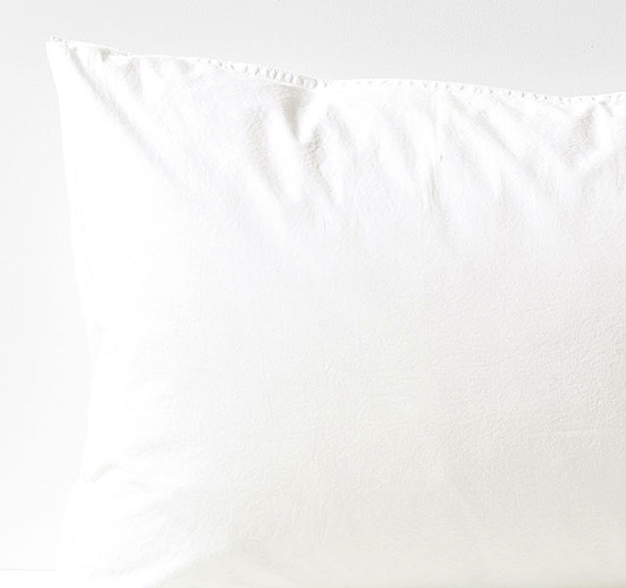 Evie Organic Cotton Standard Pillowcase White