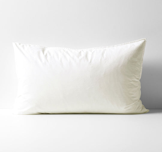 Evie Organic Cotton Standard Pillowcase White