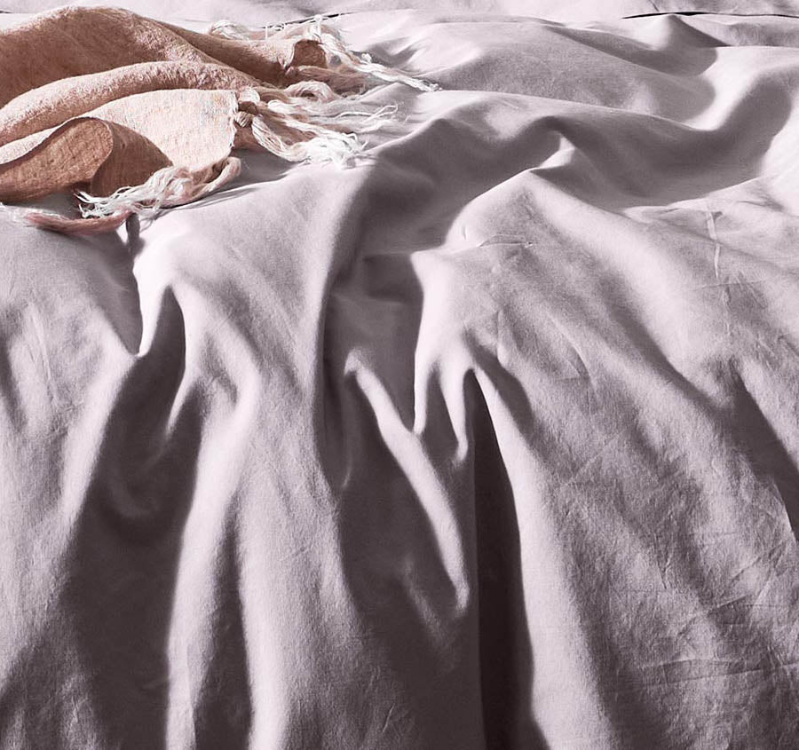 Halo Organic Cotton Quilt Cover Range Dusk