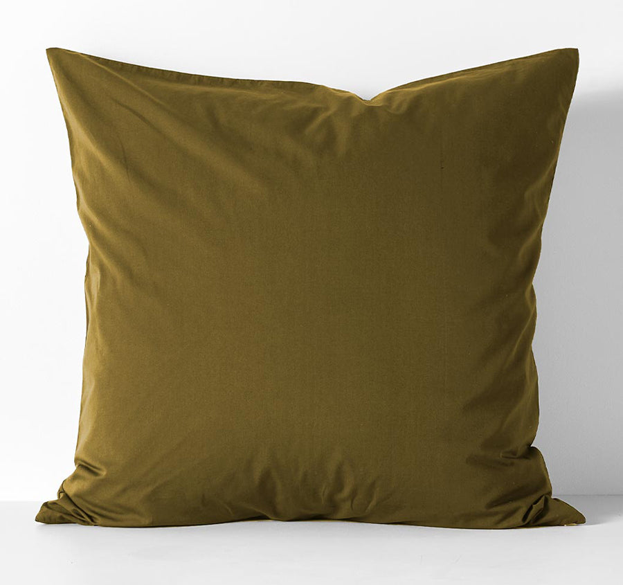 Halo Organic Cotton European Pillowcase Khaki