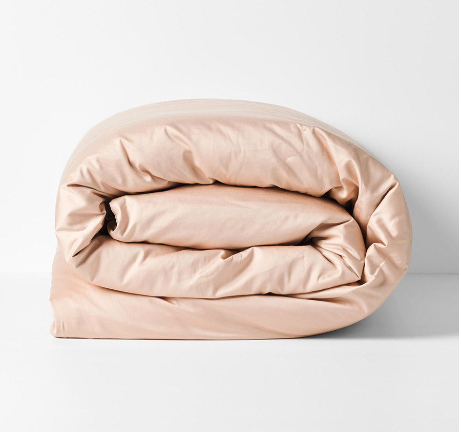 Halo Organic Cotton Percale Quilt Cover Range Lotus