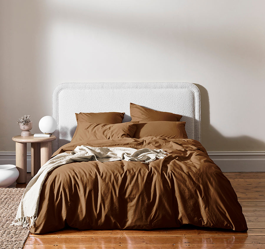 Halo Organic Cotton Quilt Cover Range Nutmeg – Manchester Warehouse