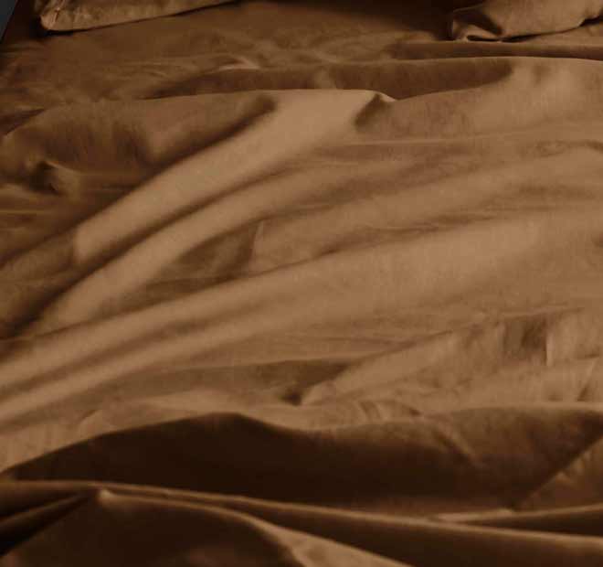 Halo Organic Cotton Sheet Set Range Nutmeg