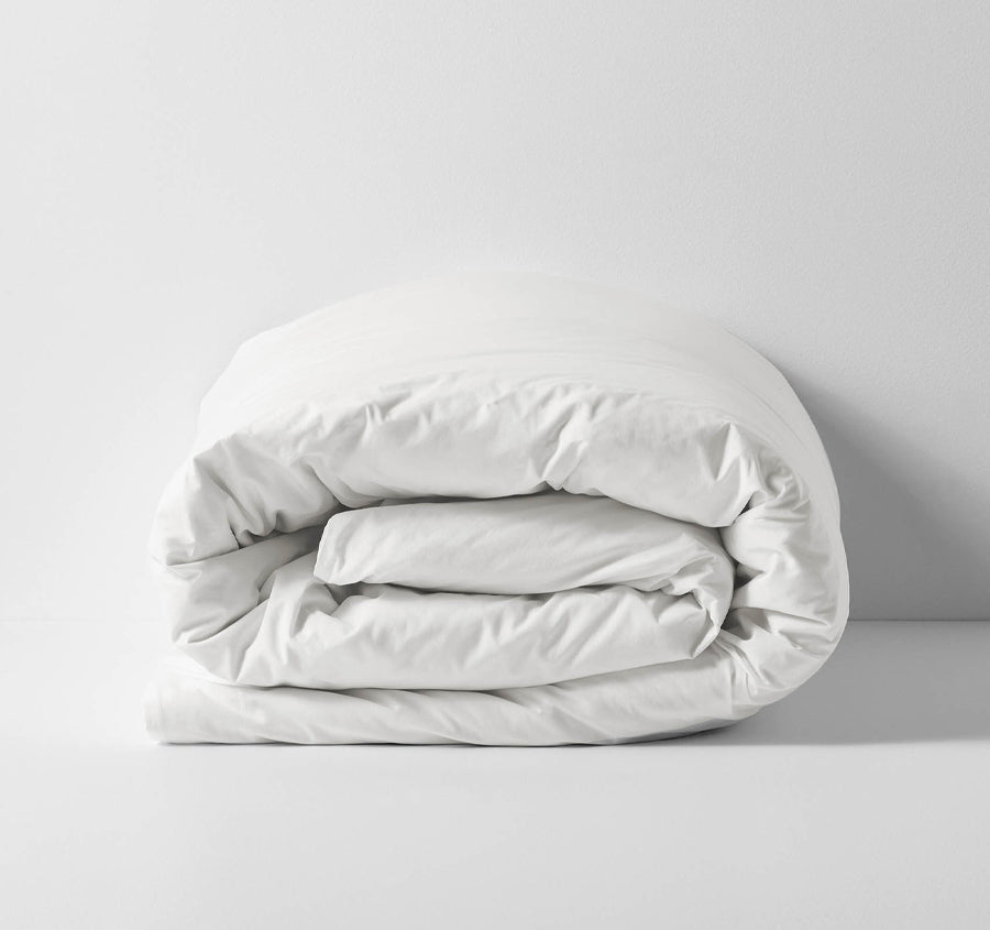 Halo Organic Cotton Quilt Cover Range White