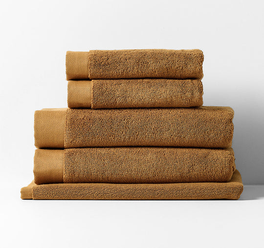 Haven 5 Piece 700GSM Cotton Bath Towel Set Bronze
