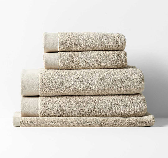 Haven 5 Piece 700GSM Cotton Bath Towel Set Natural